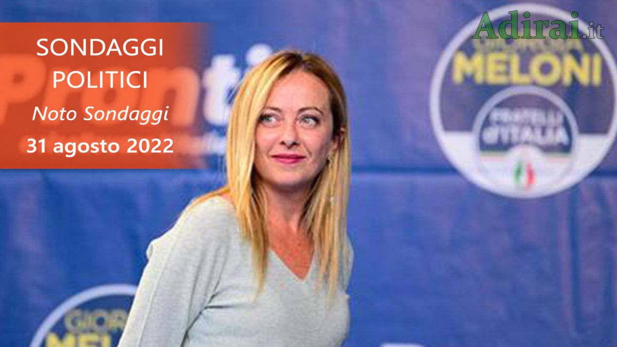 Ultimi Sondaggi Politici Agosto Sondaggi Noto