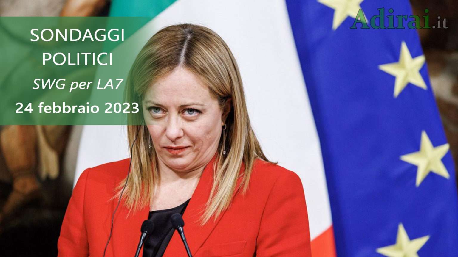 Ultimi Sondaggi Politici 24 Febbraio 2023 SWG Per La7