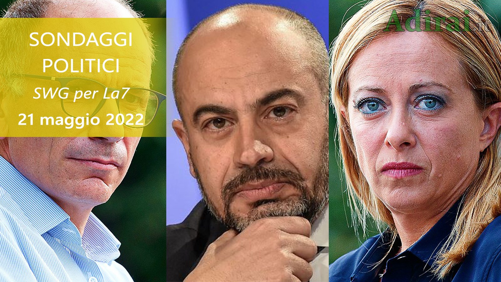 ultimi sondaggi politici 21 maggio 2022 swg la7