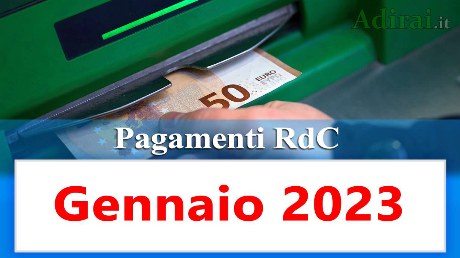 Reddito di cittadinanza Gennaio 2023 data pagamento ricarica RdC