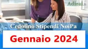 noipa cedolino stipendi pa gennaio 2024